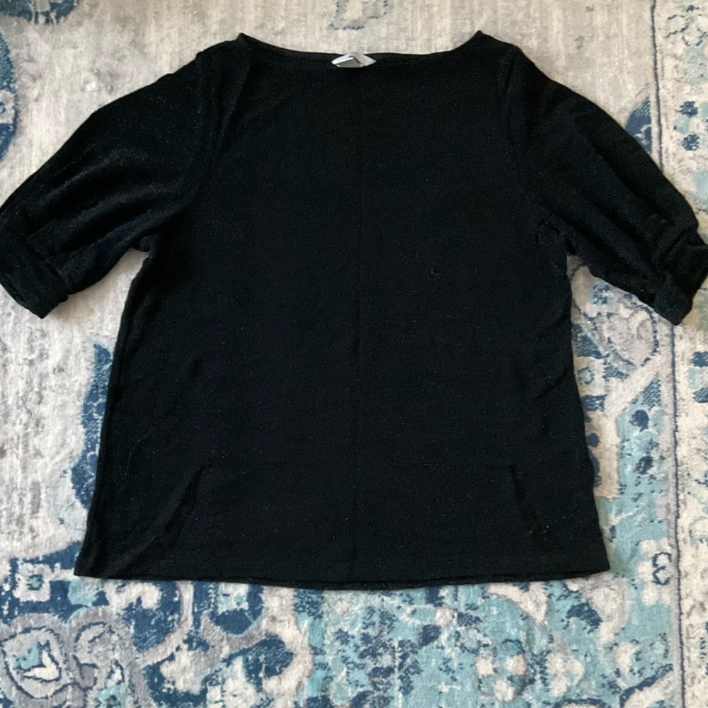 H&M black sparkly top. Size Medium.